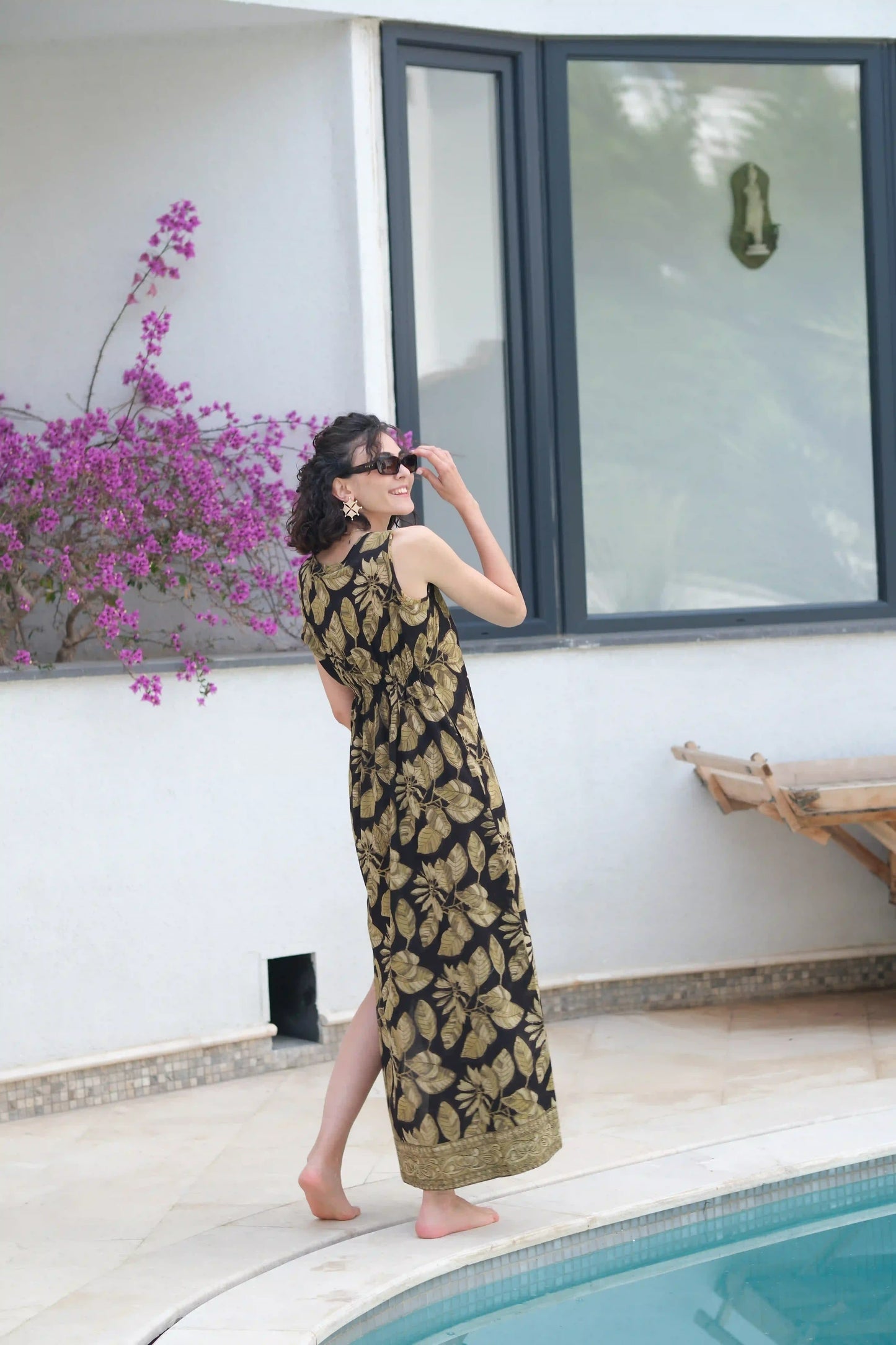 JUNE ELBİSE KAHVE D22-53