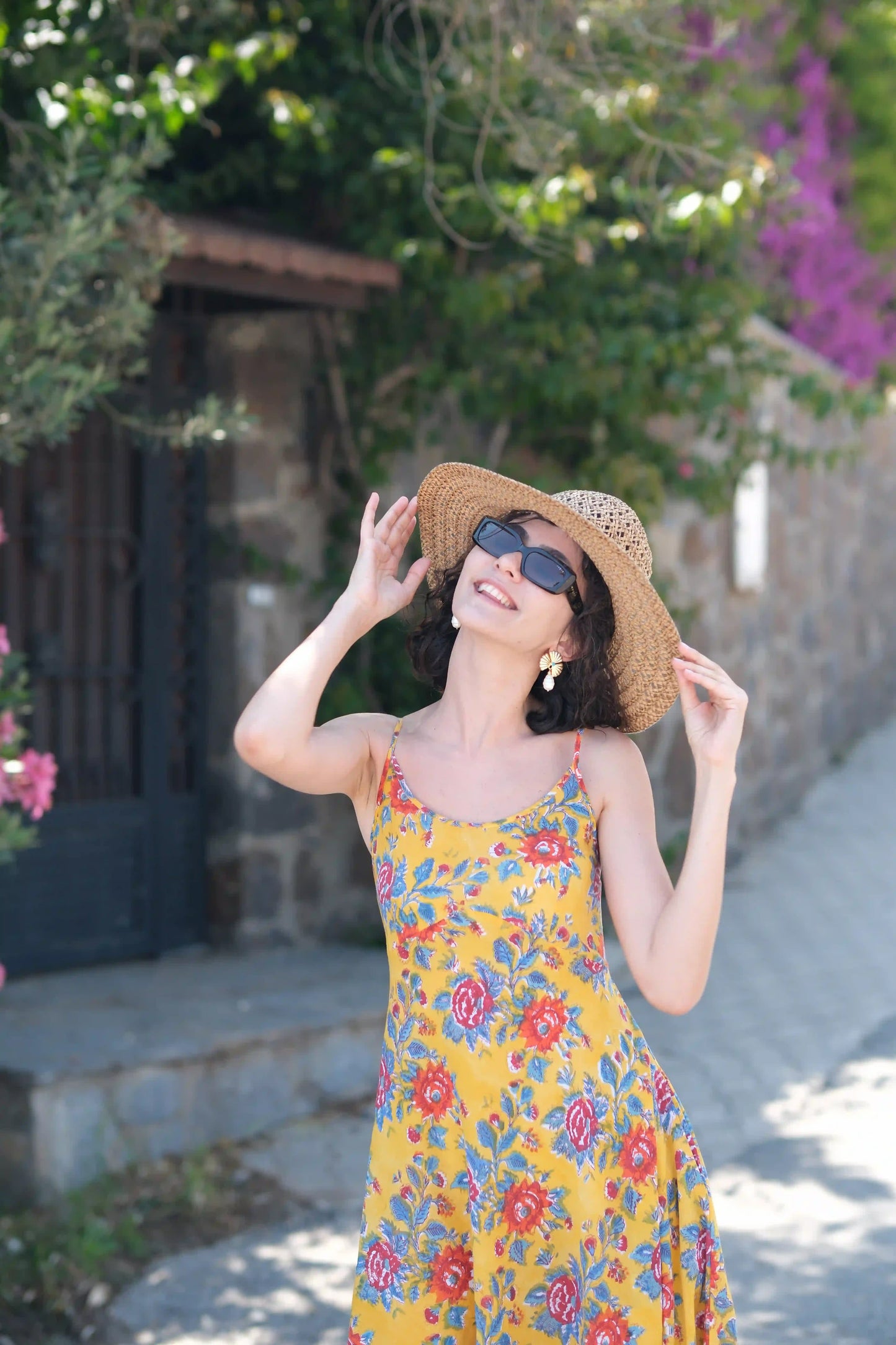 ROZITA ELBİSE SARI D22-52B