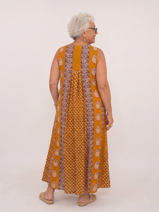PALM DRESS SAFFRON FER26/32B