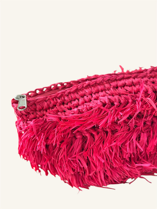 NATURAL RAFYA CLUTCH IP25-608