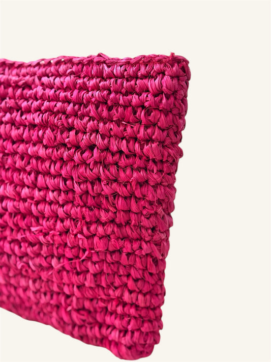 NATURAL RAFYA CLUTCH IP25-607