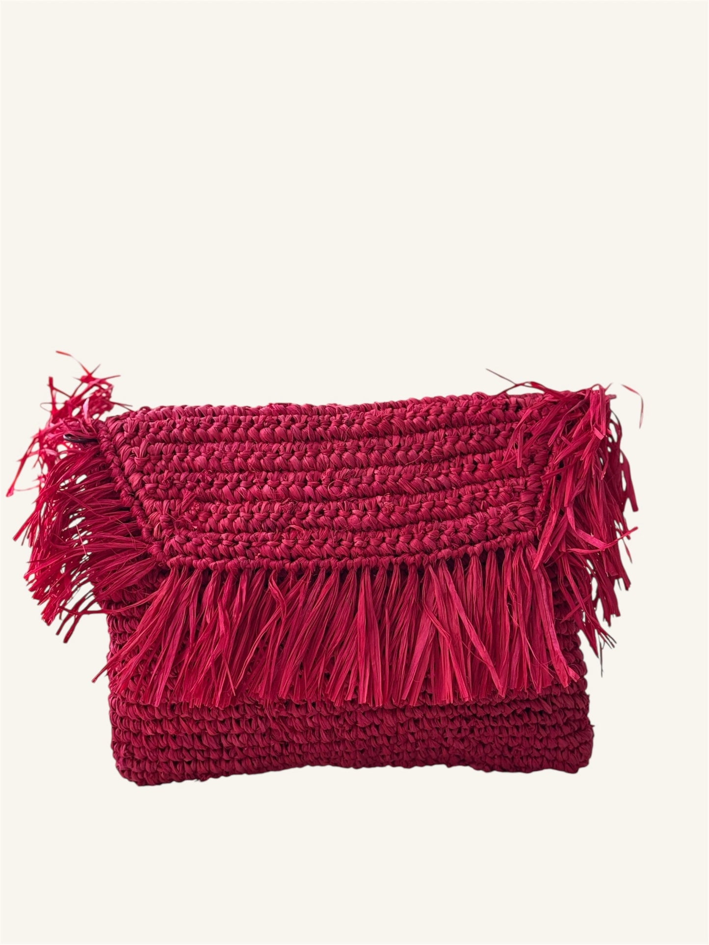 NATURAL RAFYA CLUTCH IP25-605