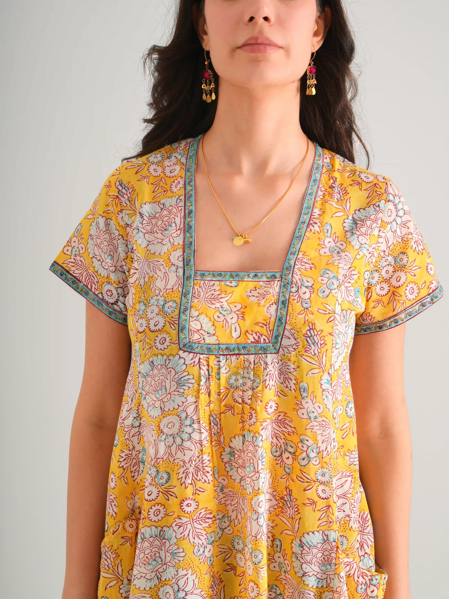 JULY ELBİSE SARI D22-54A