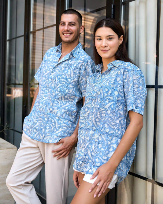 UNISEX GÖMLEK MAVİ JAY24-03E