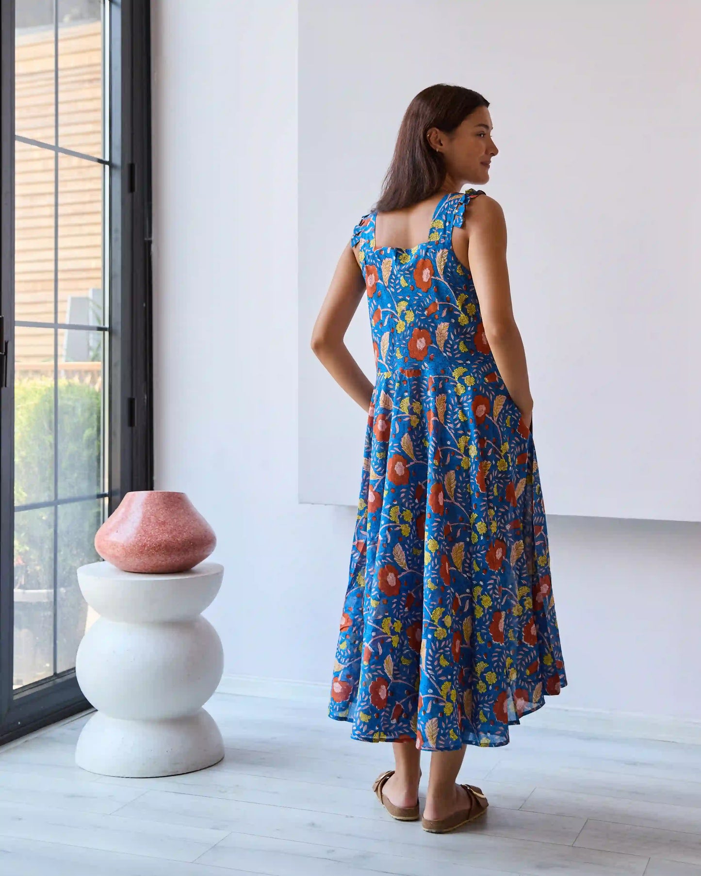 ISABEL ELBİSE SAKS D23-12C
