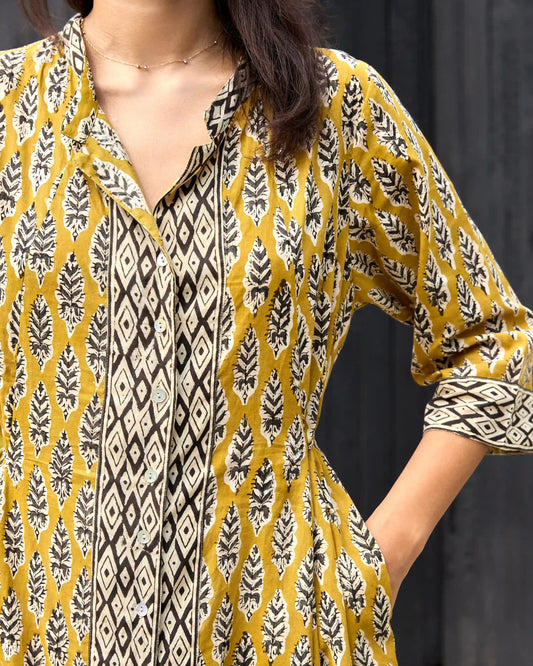 RANGOLI ELBİSE HARDAL 24ARV-06