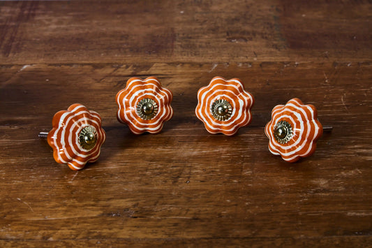 4'LÜ TURUNCU 5X5 CM EL BOYAMA KNB-01