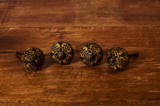 4'LÜ VİNTAGE EL BOYAMA KNB-12