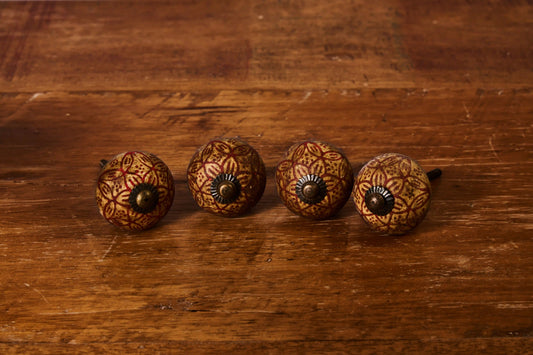 4'LÜ VİNTAGE EL BOYAMA KNB-13