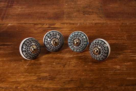 4'LÜ SİYAH BEYAZ 5X6,5 CM KNB-15