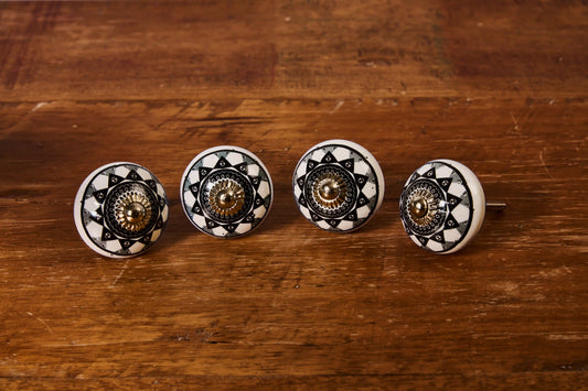 4'LÜ SİYAH BEYAZ 5X6,5 CM KNB-16