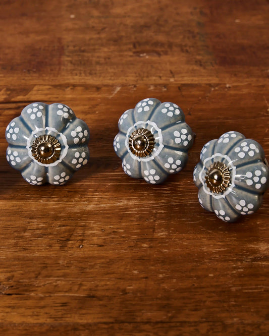 4'LÜ GRİ 5X5 CM EL BOYAMA KNB-44