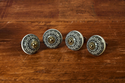 4'LÜ SİYAH BASKILI KNB-60