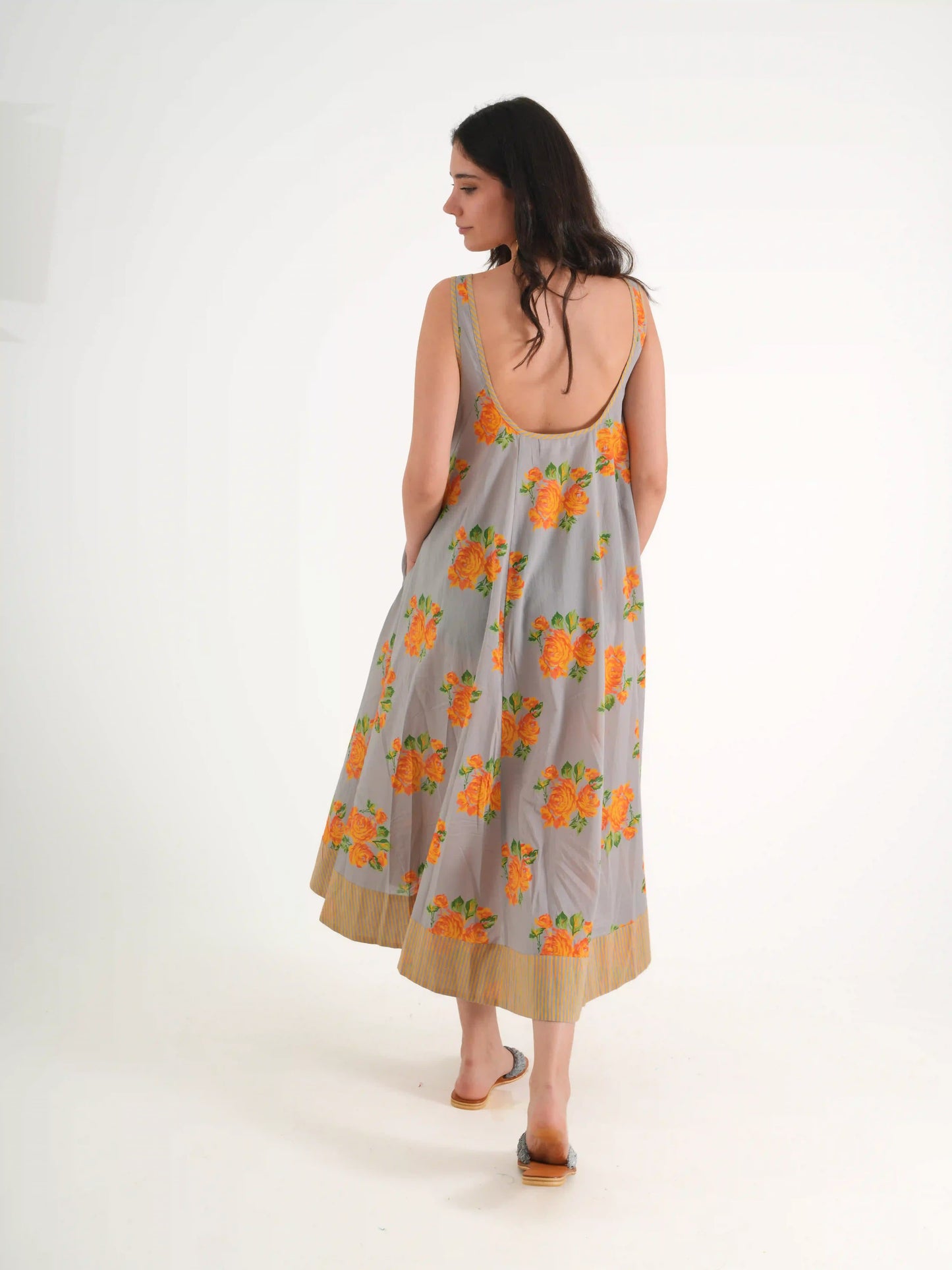 JASMIN ELBİSE GRİ NM23-03A