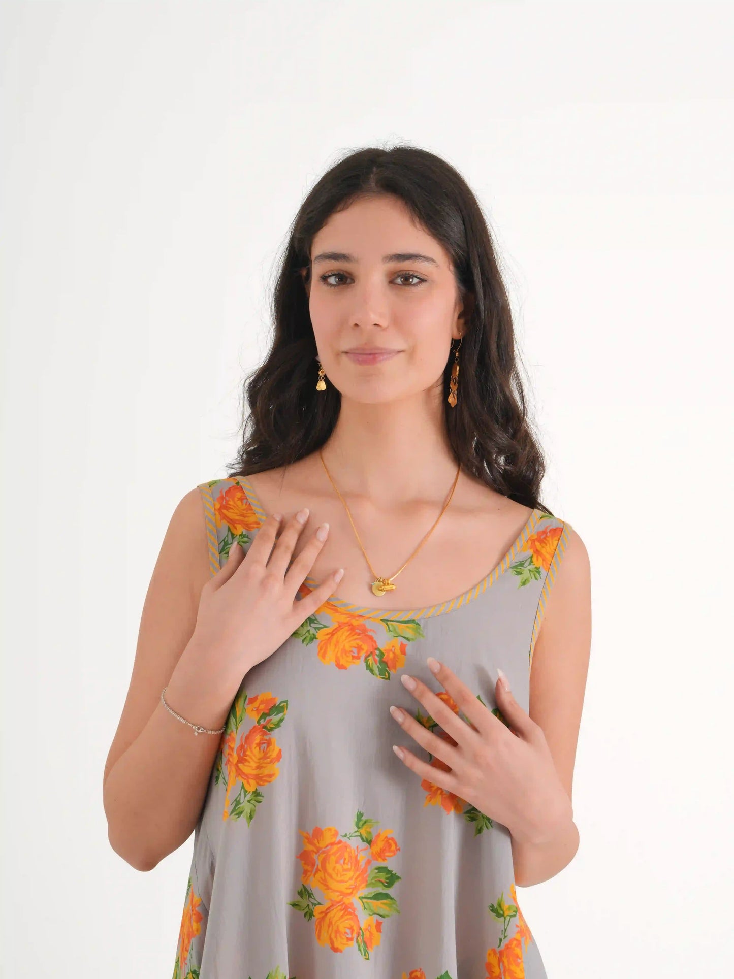 JASMIN ELBİSE GRİ NM23-03A