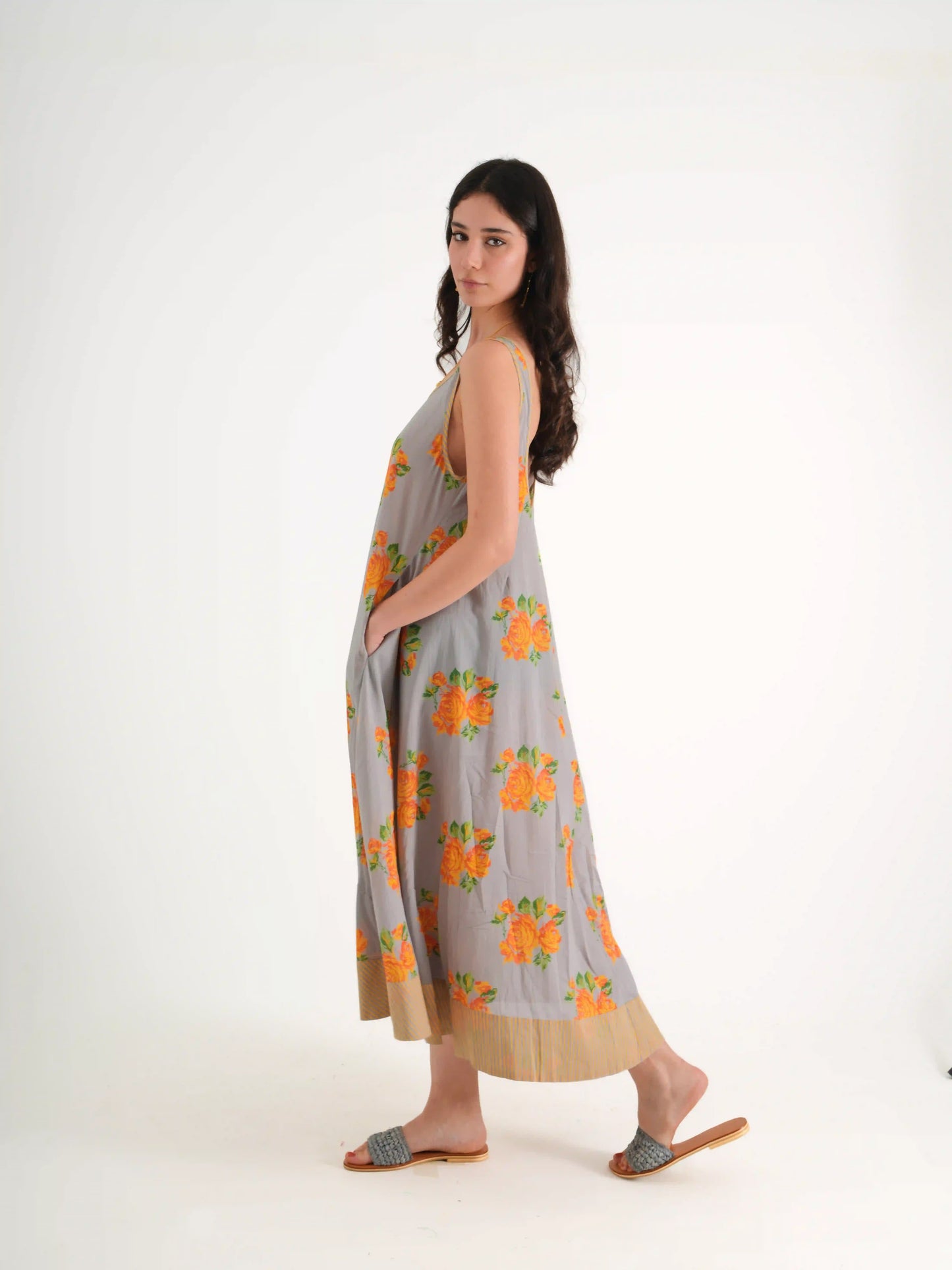 JASMIN ELBİSE GRİ NM23-03A