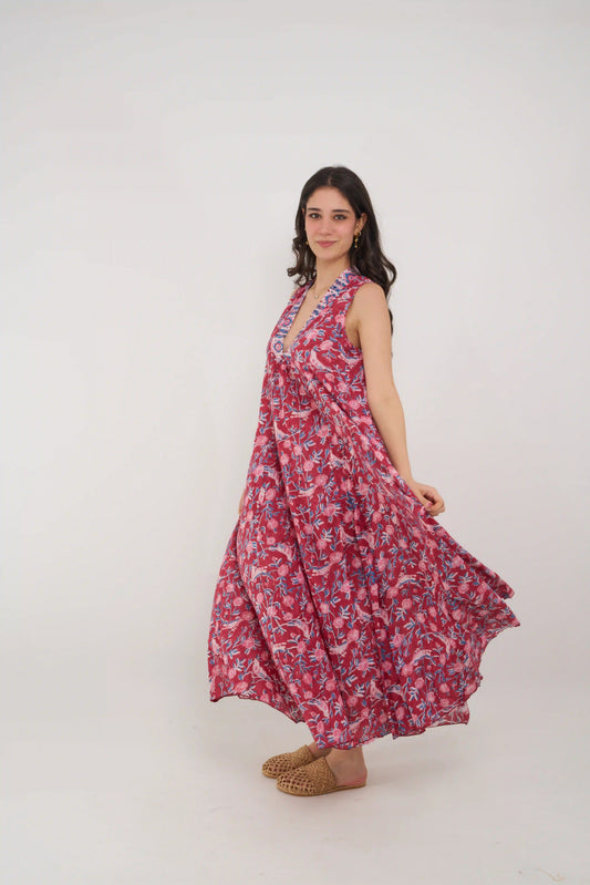 PALM ELBİSE KOLSUZ D25-87F