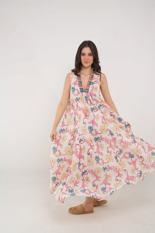 PALM ELBİSE KOLSUZ D25-87G