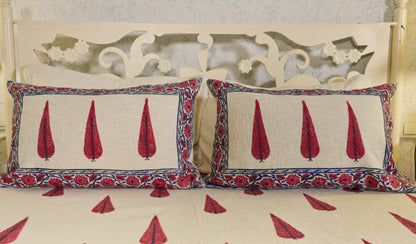 ÇİFT KİŞİLİK 230X265 CM KIRMIZI AĞAÇLI BDC-03