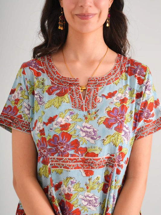 ARIA ELBİSE TURKUAZ D22-55B