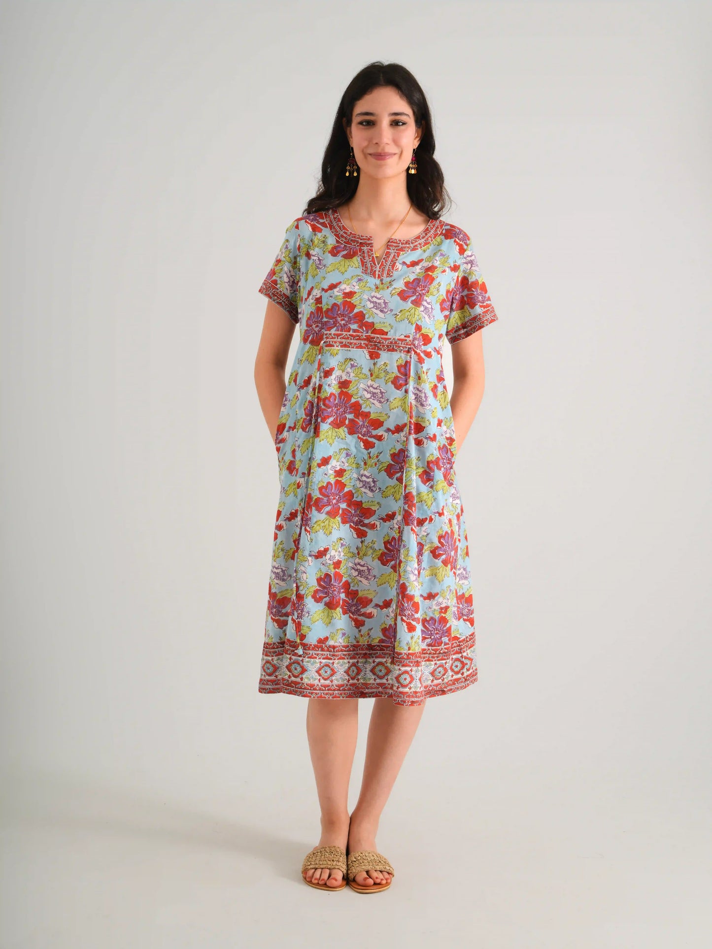 ARIA ELBİSE TURKUAZ D22-55B