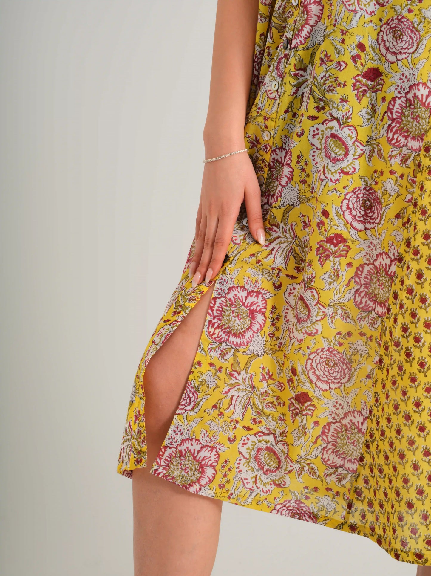 CHIARA ELBİSE SARI D23-07