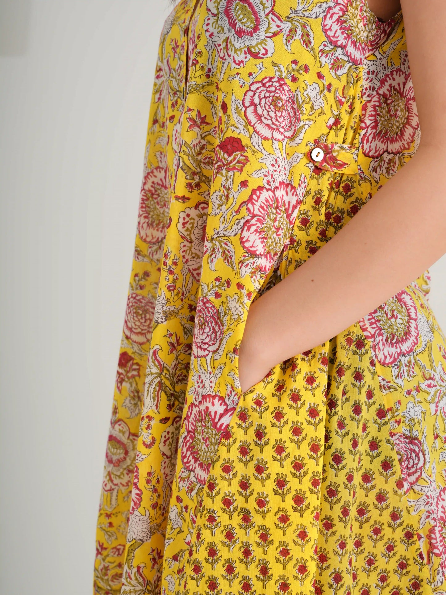 CHIARA ELBİSE SARI D23-07