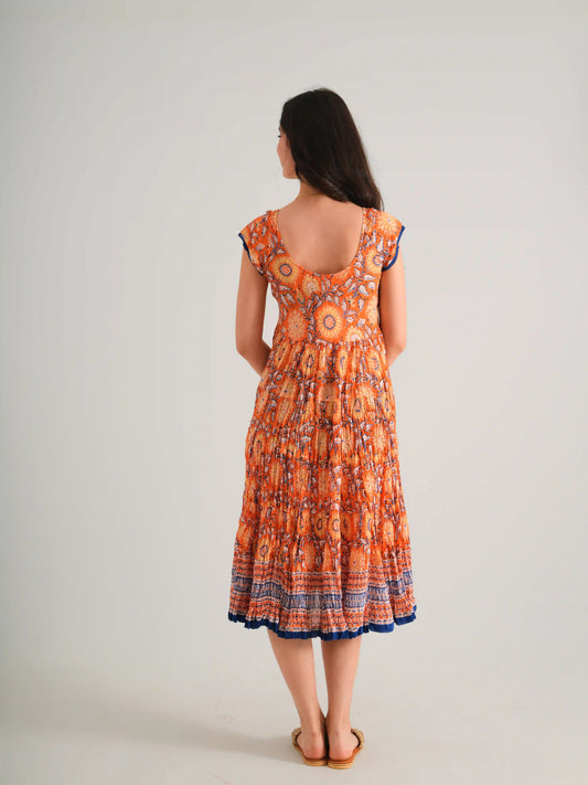 JALEBİ ELBİSE TURUNCU D23-20B