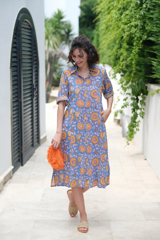 SOPHIE ELBİSE MAVİ D23-06A