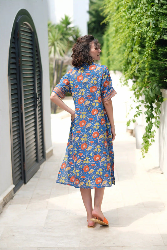 SOPHIE ELBİSE KOYU MAVİ D23-06B