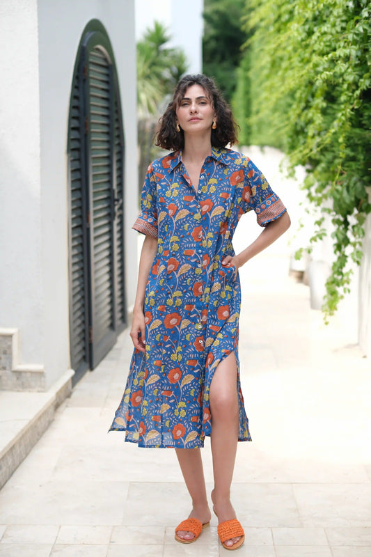 SOPHIE ELBİSE KOYU MAVİ D23-06B