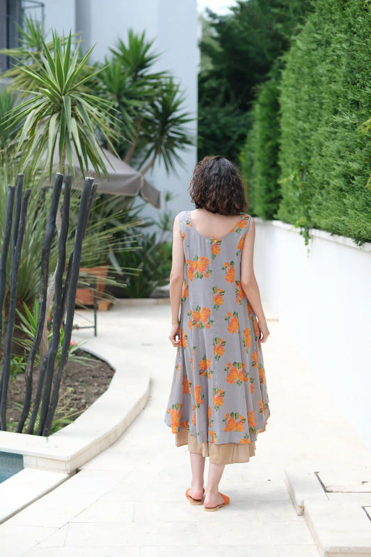 LILLY ELBİSE GRİ NM23-02A