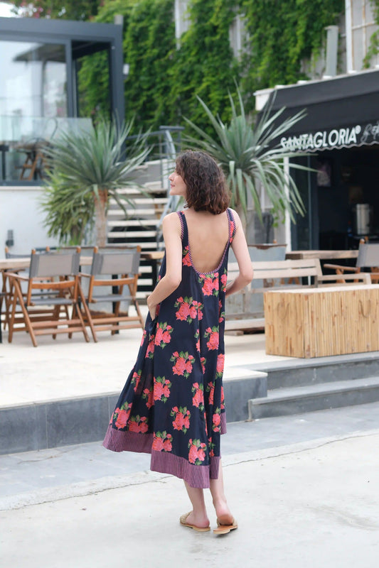 JASMIN ELBİSE LACİVERT NM23-03C