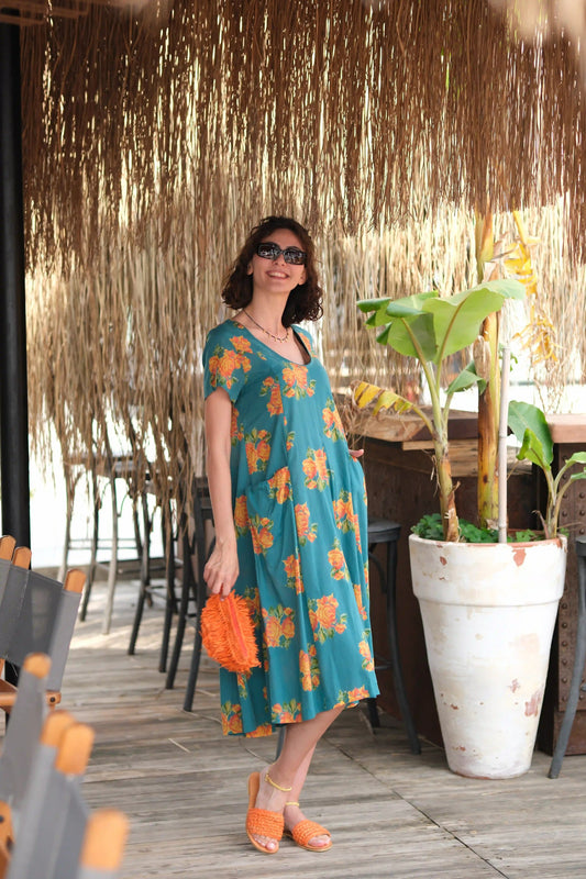 MIRA ELBİSE YEŞİL NM23-05D