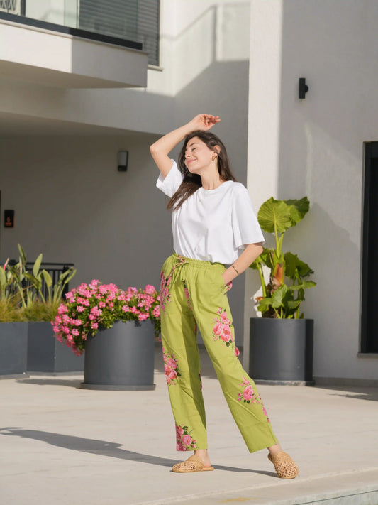 JOLIE PANTOLON YEŞİL D25-85A