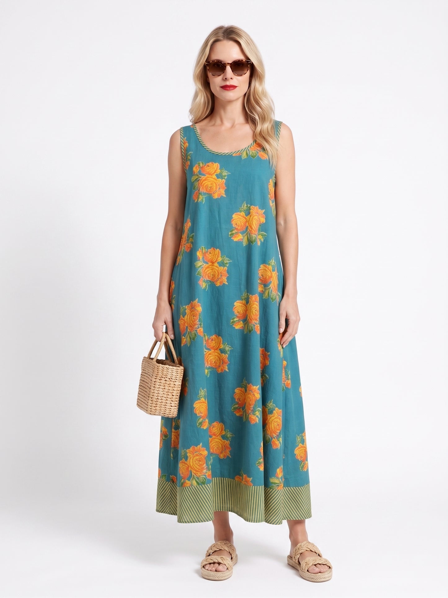 JASMIN DRESS GREEN NM23-03B