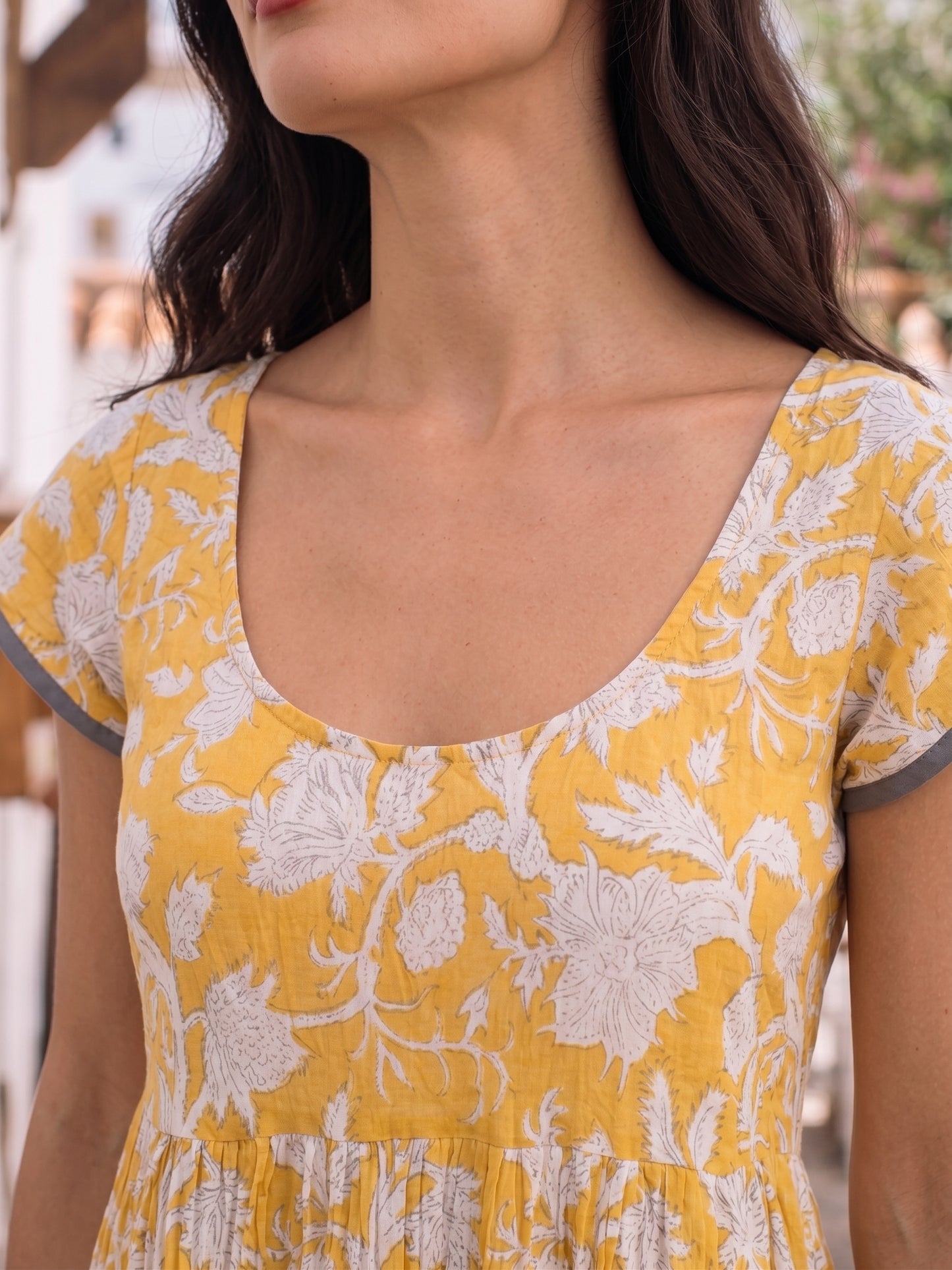 JALEBI ELBİSE SARI D23-20A