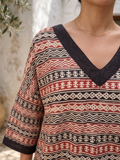 V YAKA ELBİSE JAY25-30B