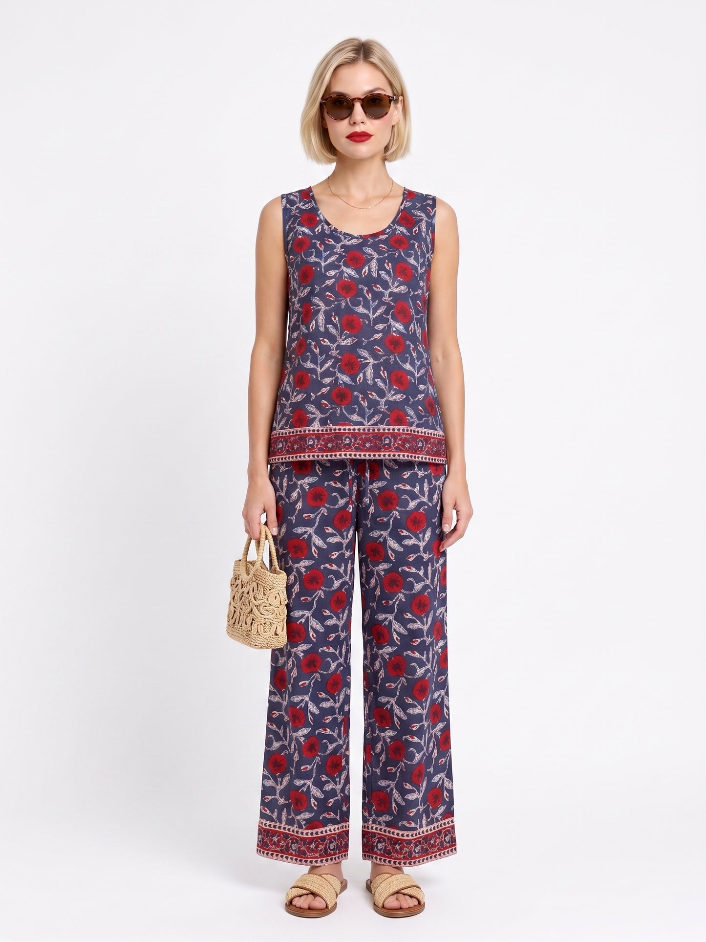 PAMUKLU BLUZ VE PANTOLON TAKIMI IP26-44D