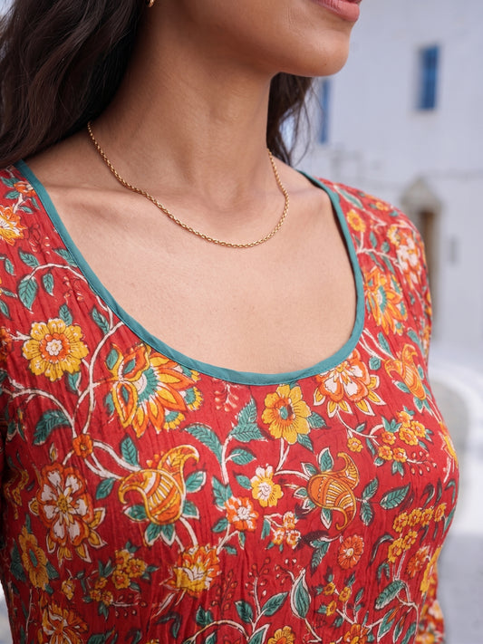 JALEBİ ELBİSE KIRMIZI JAY25-06