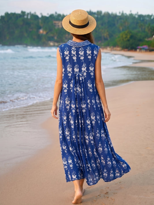 PALM DRESS SILK VISCOSE FER26/32D