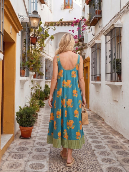 JASMIN DRESS GREEN NM23-03B