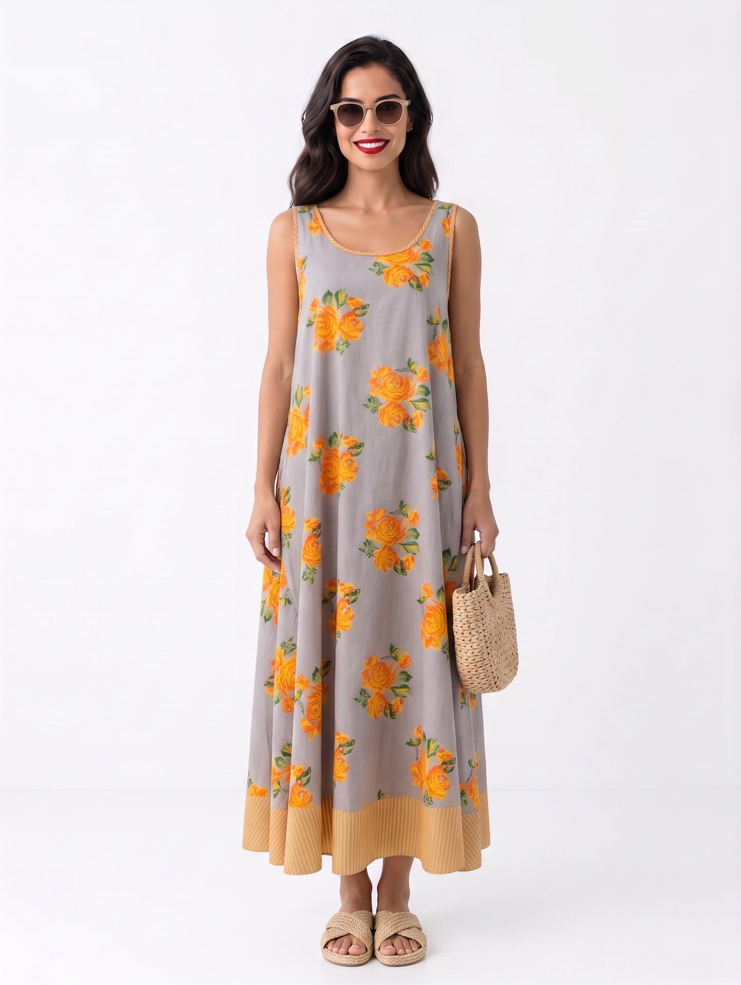 JASMIN ELBİSE GRİ NM23-03A