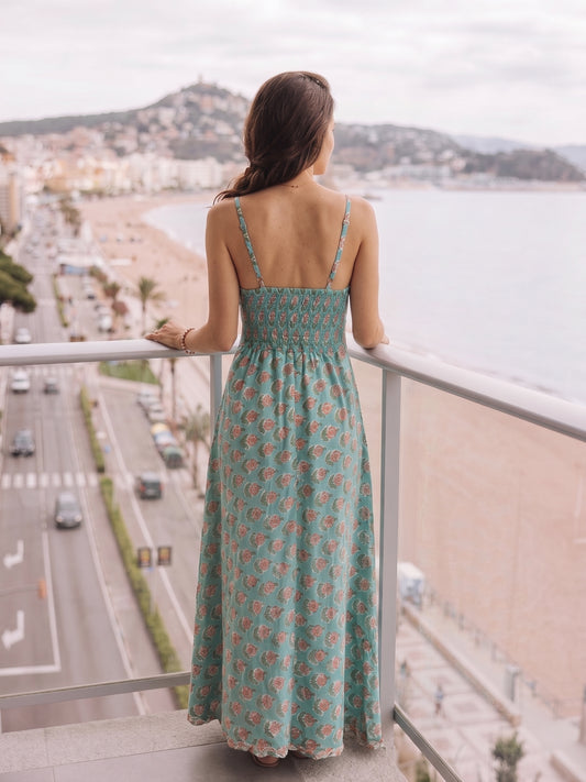 ROZITA DRESS JAY25-20 PETROL BLUE