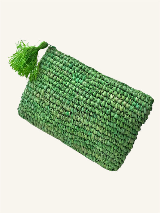 NATURAL RAFYA CLUTCH IP25-606