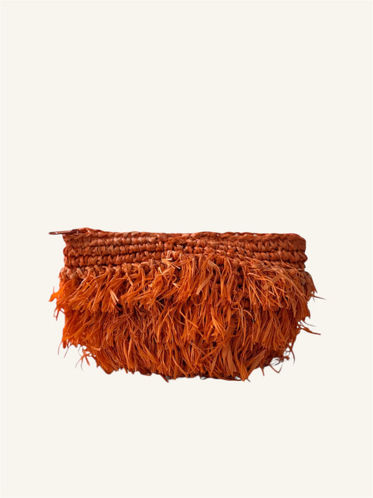NATURAL RAFYA CLUTCH IP25-609