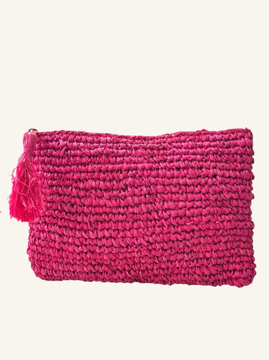 NATURAL RAFYA CLUTCH IP25-607