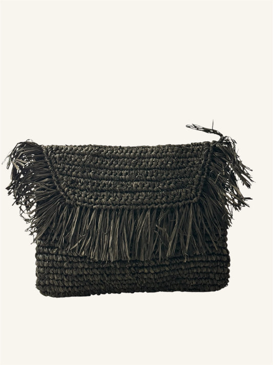 NATURAL RAFYA CLUTCH IP25-604