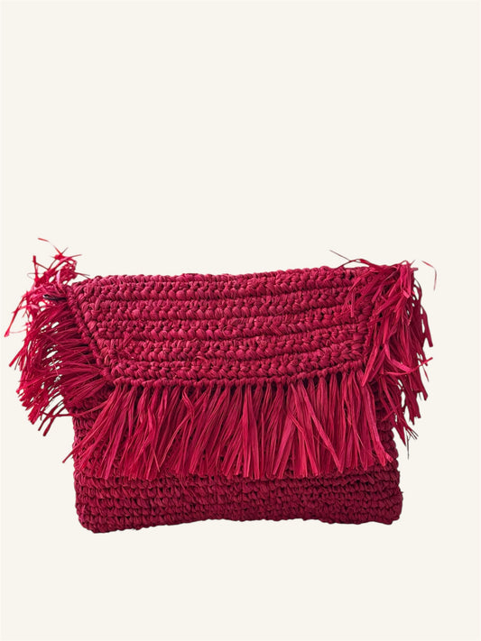 NATURAL RAFYA CLUTCH IP25-605