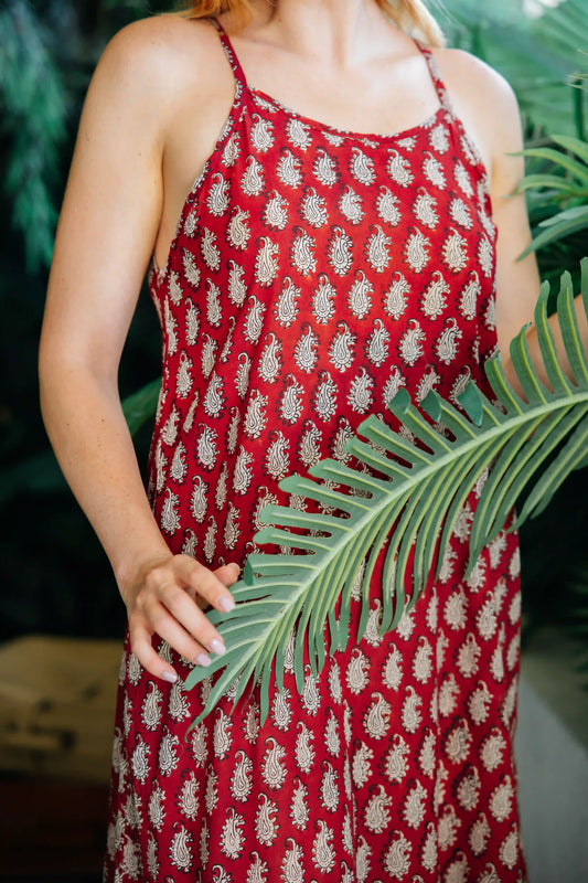 NESS ELBİSE KIRMIZI SİYAH JAY25-04